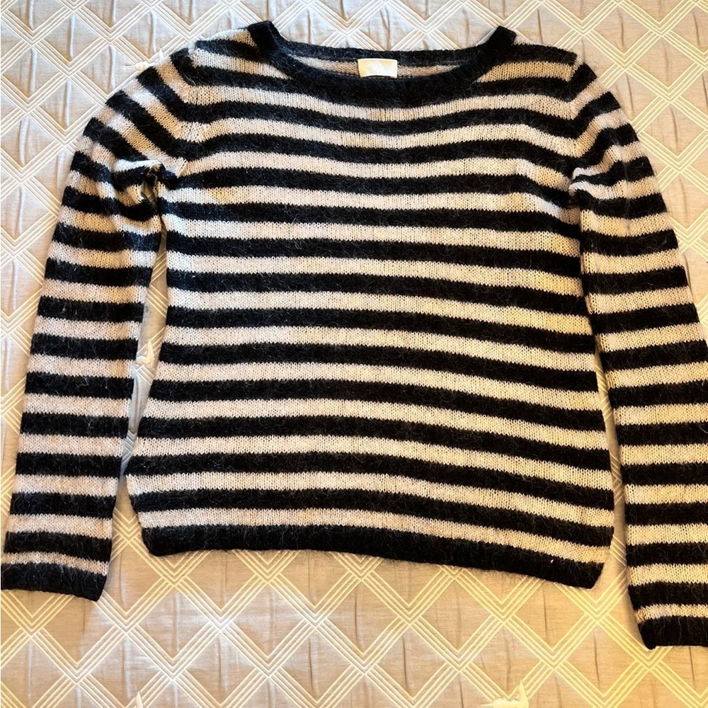 Day Birger et Mikkelsen Elegant Black and White Striped Women's Sweater|size XS - Picture 4 of 11